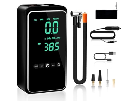 Compresor de aire portátil para inflar neumáticos, bomba de aire de 150 PSI para neumáticos de automóvil con batería de 25000 mAh, inflado 3 veces ...