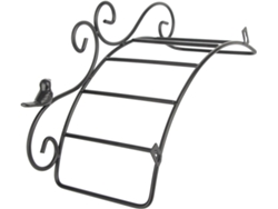 Elegante Soporte De Pared Negro Para Manguera De Jardín, La Mantiene Organizada, Para El