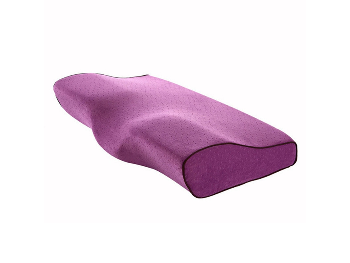 Travesseiro Occipital De Gel Chrui Com Espuma Viscoelástica Para O Pescoço, 50×30cm (roxo)