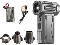 Ventilador Turbo Para Camping, 130.000 Rpm, Luz Led, Usb, Escobillas