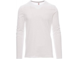 Camiseta Básica PAYPER WEAR Algodón Hombre (M - Blanco)