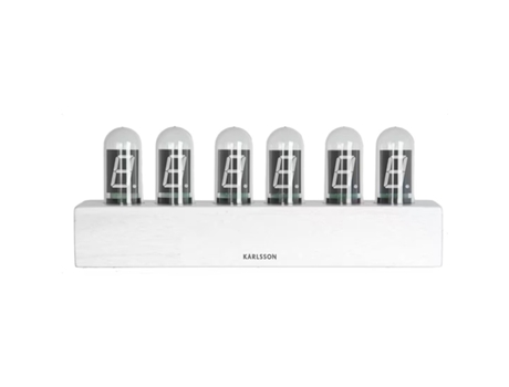 Reloj de sobremesa con base de acero cepillado Cathode KARLSSON