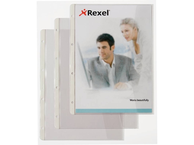 Conjunto de Protectores de Hojas REXEL 226784 (220x300 mm - Transparente)