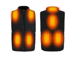 Chaleco Caliente Con 3 Niveles De Temperatura 8 Zonas De Calentamiento Ligero Control Usb Para Hombre Mujer Camping Senderismo Pesca