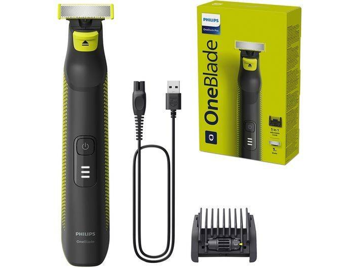 Afeitadora Eléctrica PHILIPS OneBlade Pro QP6506/15 Wet&Dry Shaver (Autonomía: 90 min - Batería)