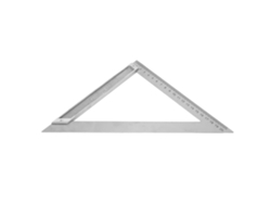 Regla Triangular De 90 Grados Fabricada En Aleación De Aluminio, 20 Cm Horizontal, Para Mediciones Precisas.