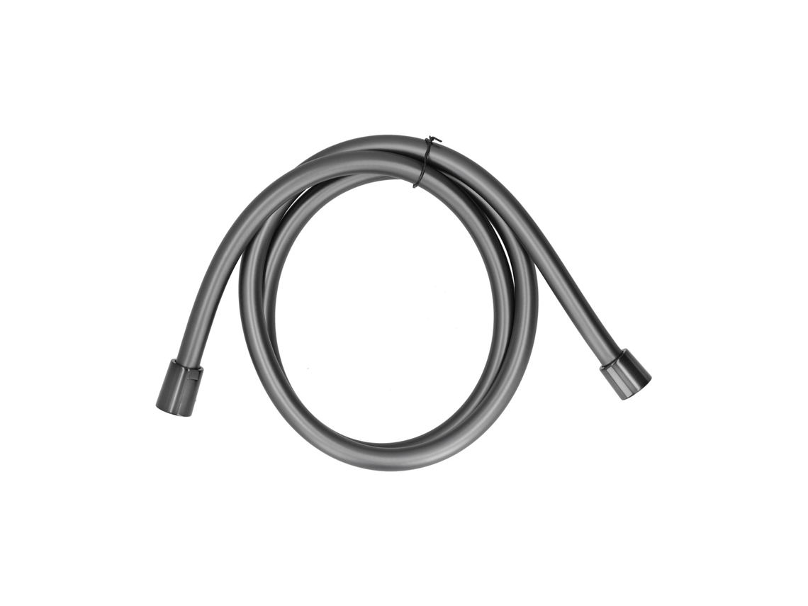 Manguera de ducha de PVC antienredos de 1,5 m para ducha de mano gris