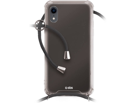 Funda iPhone XR SBS Transparente Con Bandolera