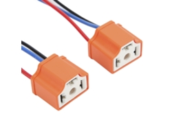 2 Piezas Conector De Faro H4 De Cerámica, Resistente Al Agua Y Al Calor, Fácil De Usar Para Coche Diy
