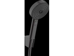 Conjunto de soporte para cabezal de ducha Hansgrohe Pulsify Select S 105 3jet Relaxation Ecosmart con flexo de 160 cm, 24305670, negro mate