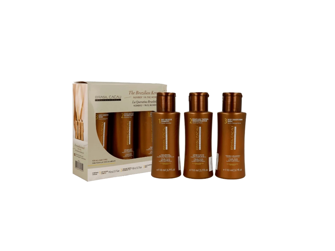 Alisado Brasil Cacau Brazilian Thermal Reconstruction 3x110ml