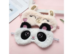 2 Antifaces De Peluche Con Forma De Oveja Para Dormir, Protección Ocular Suave.