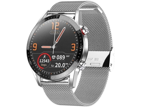 Reloj inteligente para deporte unisex con rastreador de actividad IP68 resistente al agua para Android iOS-Plata VEANXIN