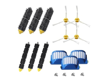 Accesorio Aspiradores IROBOT cepillos batidores cerdas flexibles 3 brazos Filtros Aero Vac I Roomba Serie 600