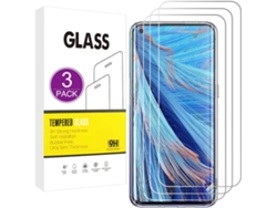 Conjunto de Protectores de Pantalla Arranhões Alta Definição Sem Bolhas para Oppo Find X2 Neo HONGWE. Tecido (3un)