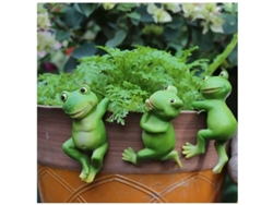 Juego De 3 Ranitas Colgantes Adorables Para Decorar Mini Estanques, Jardines Y Macetas (2025)