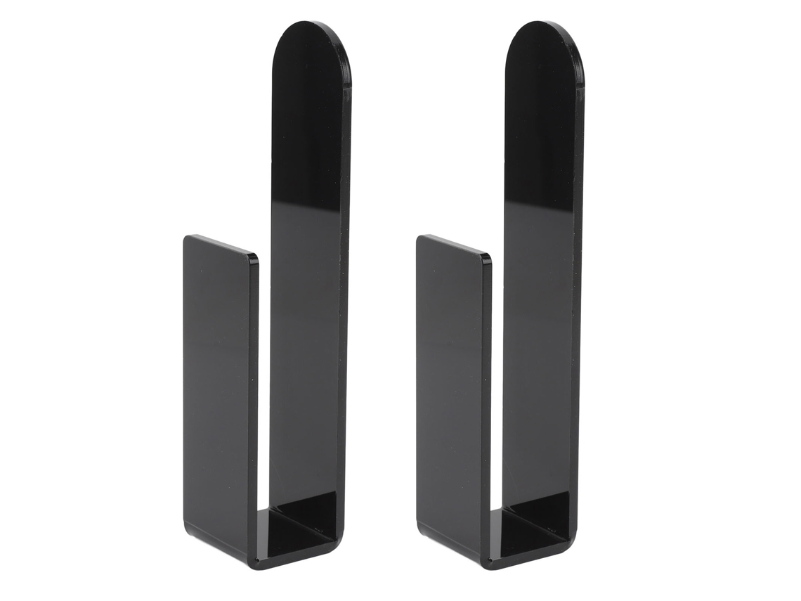 2 soportes acrílicos para gorras, adhesivos para pared y armario