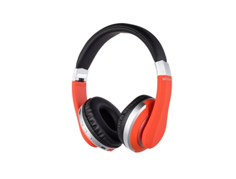Auriculares Bluetooth Soporte de micrófono para juegos plegable estéreo inalámbrico Tarjeta TF para teléfono celular Ipad rojo