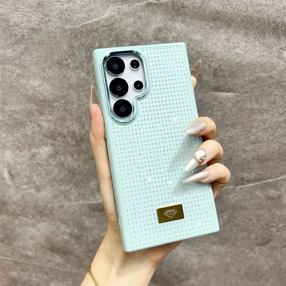 (zflip 5, Azul) Funda Para Teléfono Samsung Con Purpurina De Diamantes Para Chicas