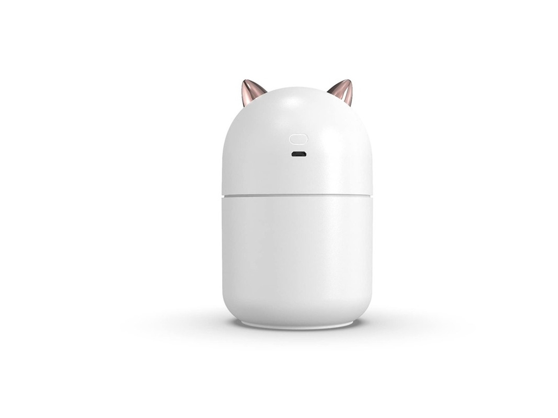 Humidificador portátil de 300 ml con vapor frío, luz nocturna y apagado automático Bestvite blanco