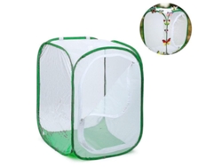 2026-jaula De Hábitat Para Mariposas Plegable 40x60cm, Malla De Poliéster Y Alambre De Acero, Abre Por El Lado Con Cremallera