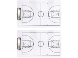 Juego De 2 Pizarras De Entrenamiento De Baloncesto Borrables, Ligeras Y Compactas, Herramienta Para Entrenadores.