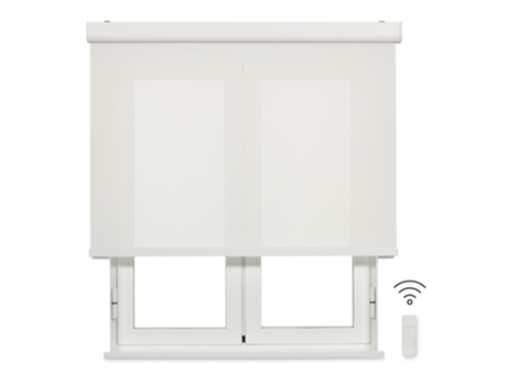 Estor Enrollable Motorizado con Cajón Screen Apertura 10% VIEWTEX (90 x 190 cm - Poliéster)