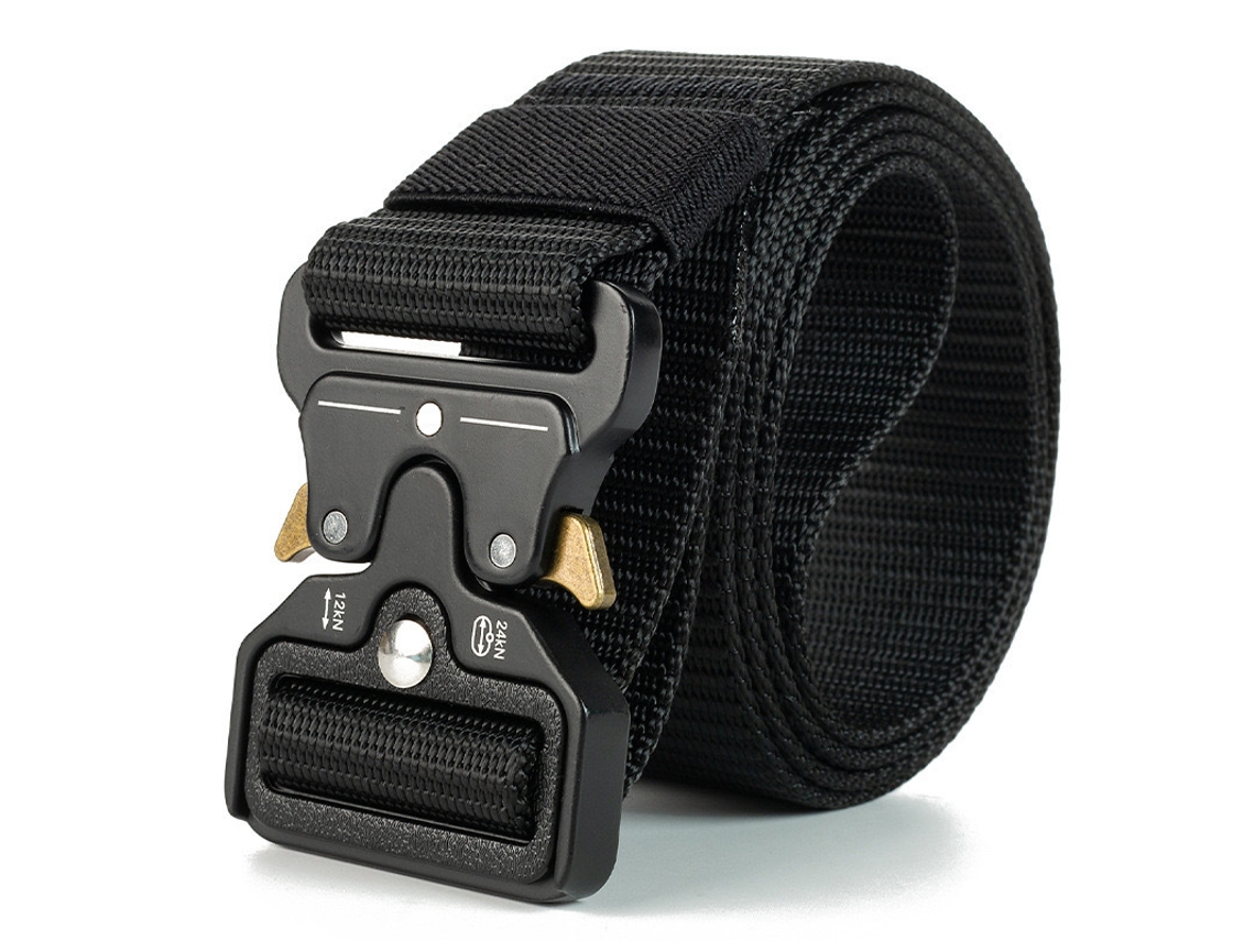 Cinto Chrui Tático Masculino, Fita Reforçada De 125 Cm (preto)