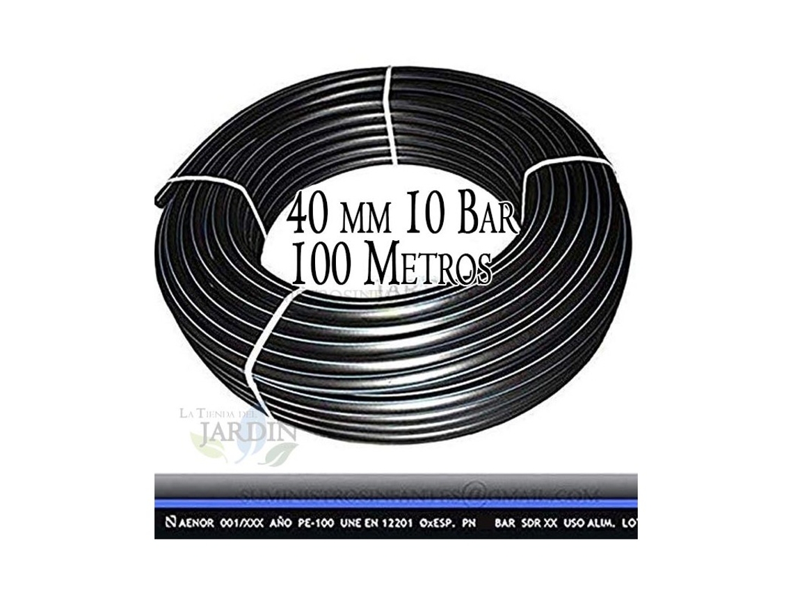 Tuberia Polietileno Alimentaria 40 Mm 10 Bar 100M Pe100 Alta Densidad Aenor SUINGA