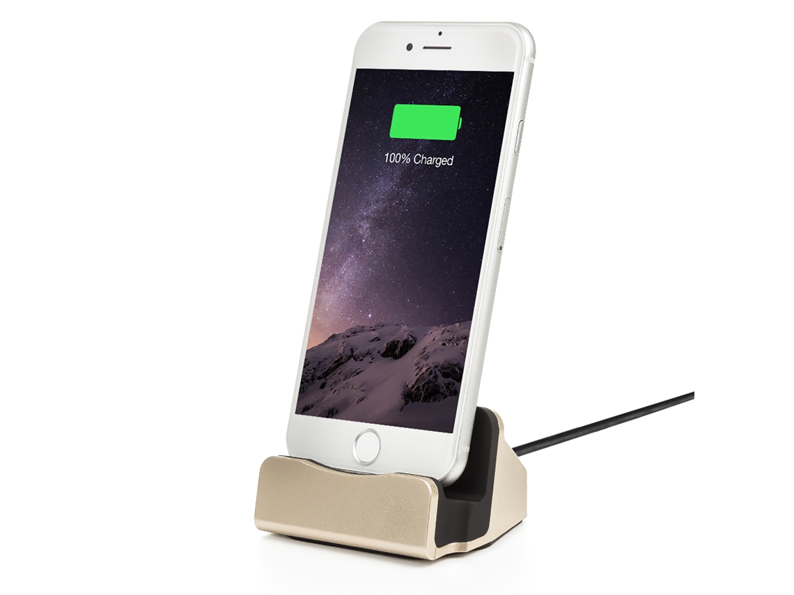 Base De Carga Para Iphone 5/6/7/8/x Lightning 8 Pins Con Cable