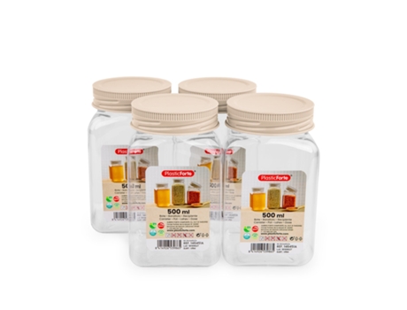 Pack de 4 Botellas PLASTIC FORTE 0,5L (Plástico)