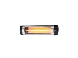Calefactor Exterior Cuarzo 1500w Negro Cromo Infrarrojo Pie/pared Termostato 20x61x8,5cm Austral