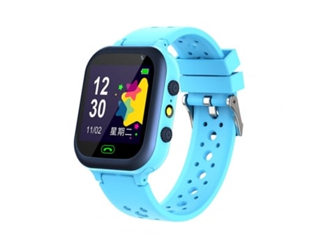 Smartwatch S20 Niños Tarjeta Sim Voz Llamada Teléfono Lbs Ubicación Foto Cámara Azul Impermeable