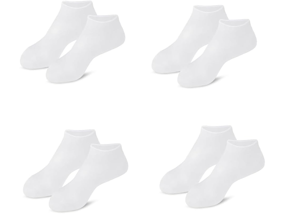 Paquete De 4 Pares De Calcetines De Silicona Hidratantes Y Resistentes Al Desgarro Para Todo El Pie, Protección De