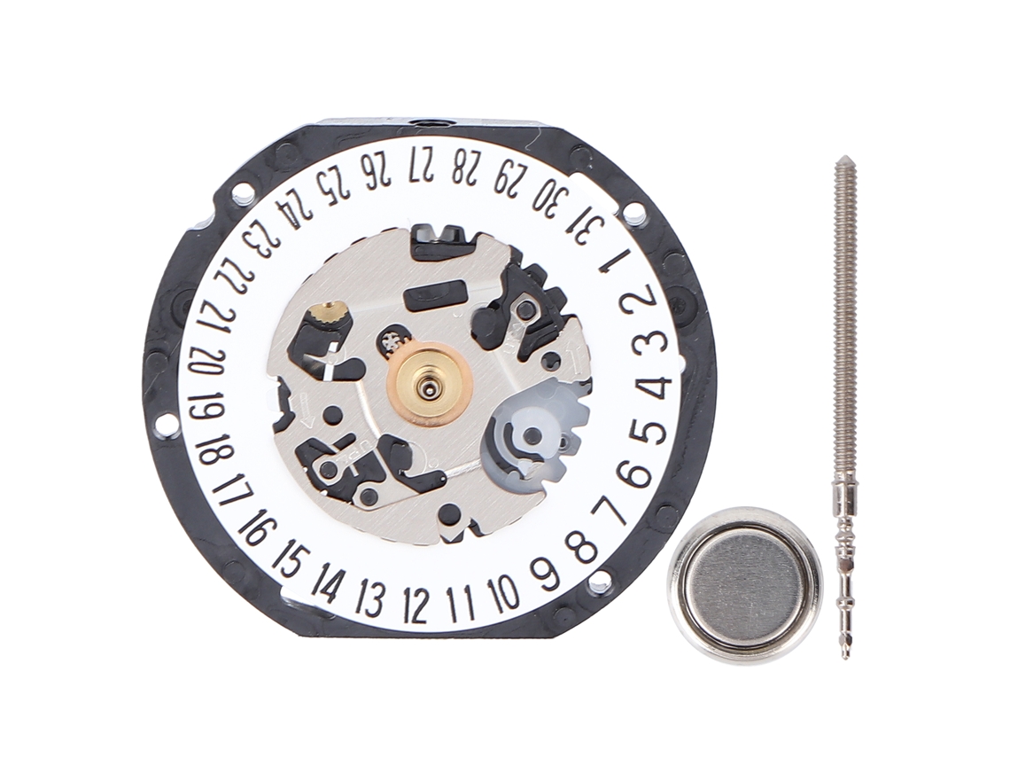Repuestos Para Movimiento De Reloj De Cuarzo Vx12 Con 3 Manecillas Y Accesorios De Repuesto Con Batería Sr621sw.