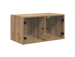 Maison Exclusive - Armarios De Pared 2 Pcs Roble Artesanal 68 X 37 X 35 Cm