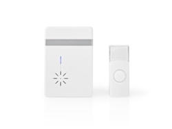 Timbre Inalámbrico Nedis, 300 M, 80 Db, Blanco Brilvibera_ozo