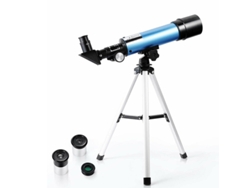 Telescopio Chrui Para Principiantes, Refractor De 60 Mm, 90x Con Trípode, 2 Oculares, Lente Barlow De 1,5x