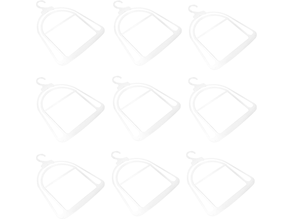 Juego 10 Soportes Plástico Transparente Sombreros Organizador Pared Gorros Adulto Diseño Grueso Ahorra Espacio