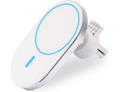 Cargador Carro Função Carregamento Magsafe Wireless para Apple YEMAESRE Blanco