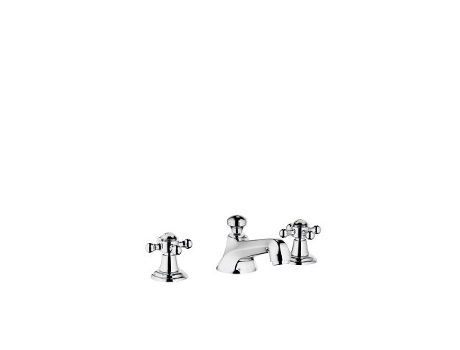 DORNBRACHT Madison mezclador de lavabo de tres agujeros, con desag&uuml,e automático, proyección de 135 mm, 20700360, Color: cromado