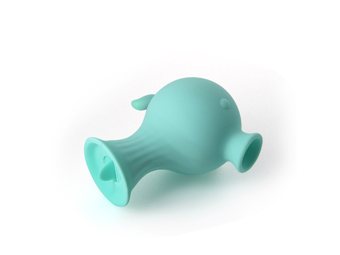 Vibrador de succión para lamer la lengua 2 en 1 con 7 modos para mujeres (azul) YIZHOOD