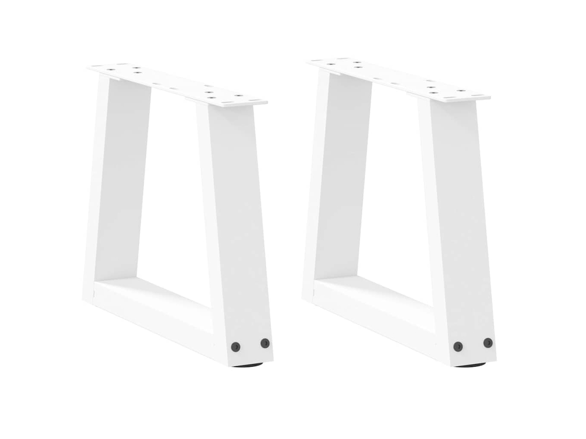 Patas Para Mesa De Comedor Forma V 2 Uds Blanco 40x(30-31,3) Cm