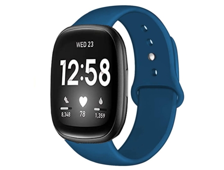 Correa Silicona Líquida para Fitbit by Google Versa 2 Azul