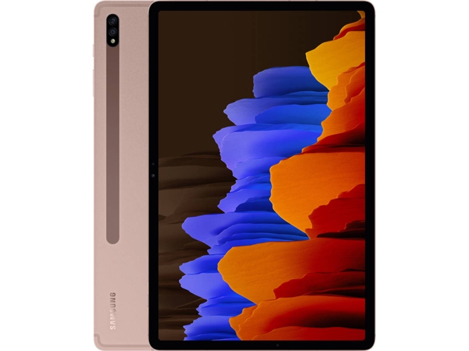 Tablet SAMSUNG Galaxy Tab S7+ (12.4'' - 128 GB - 6 GB RAM - Wi-Fi+5G - Dorado)