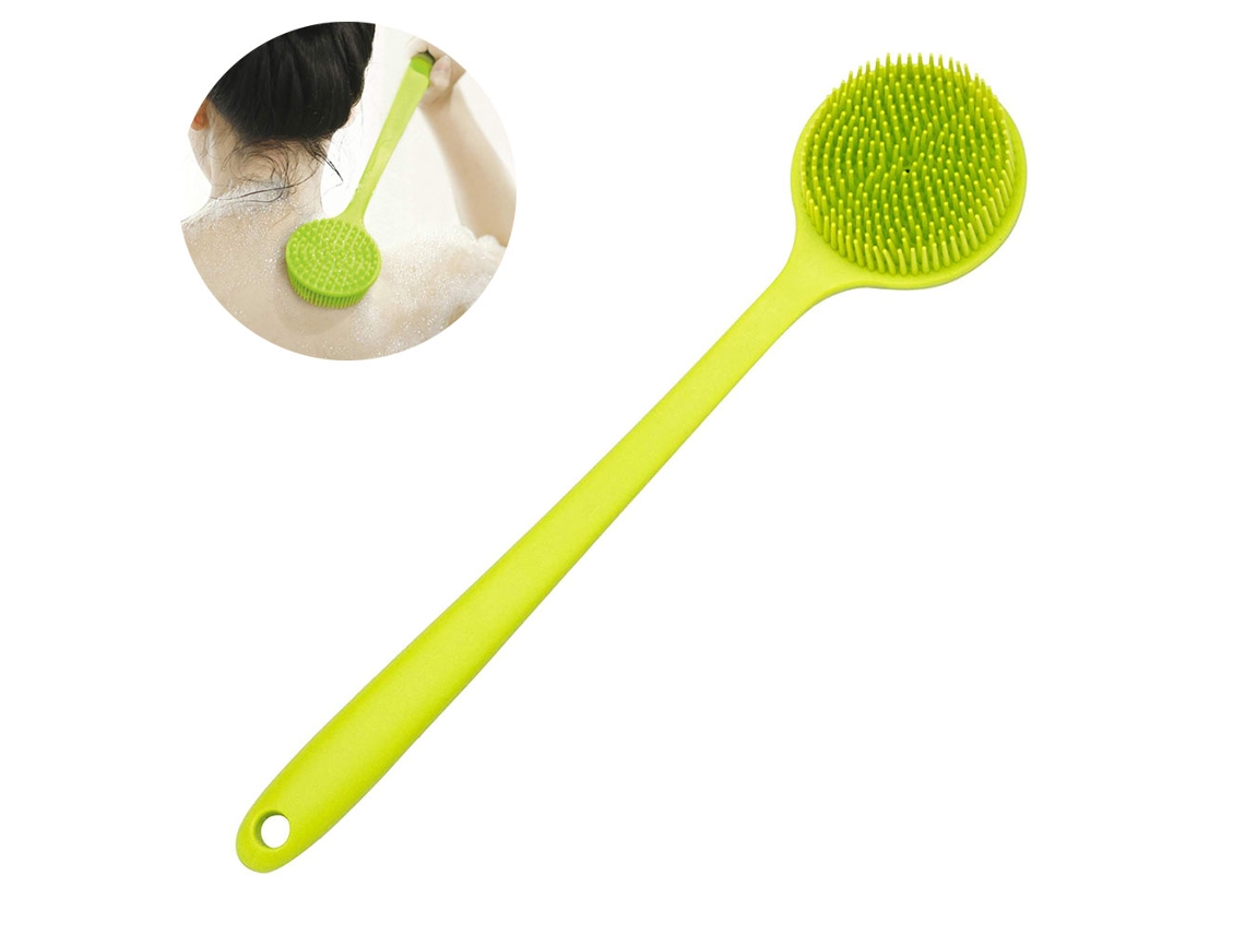 Escova Corporal de Silicone para As Costas e Escova Massageadora para O Couro Cabeludo Escova de Banho As Costas para O Banho  GERTIZ 