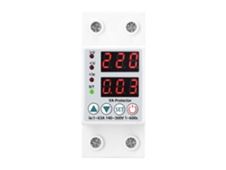 Protector De Voltaje Inteligente Con Doble Pantalla Y Reinicio Automático Para Protección Contra Sobretensión, Subtensión Y Sobrecorriente Para Uso Doméstico.
