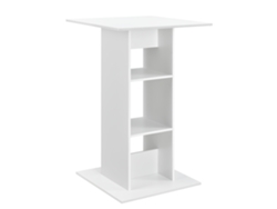 Mesa de Bar Visby con 3 estantes aglomerado 70 x 70 x 110 cm - Blanco EN.CASA