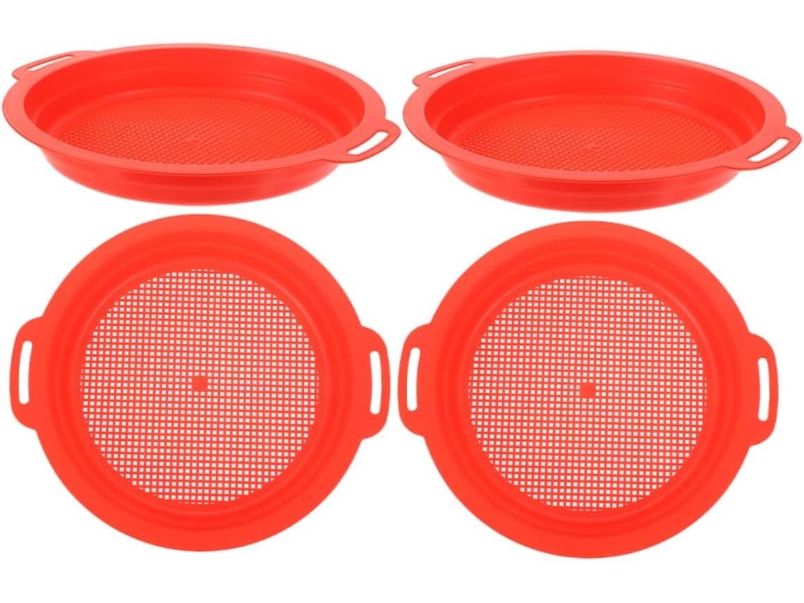 Juego de 4 tamices de arena para niños y niñas, juego de juguetes de playa.