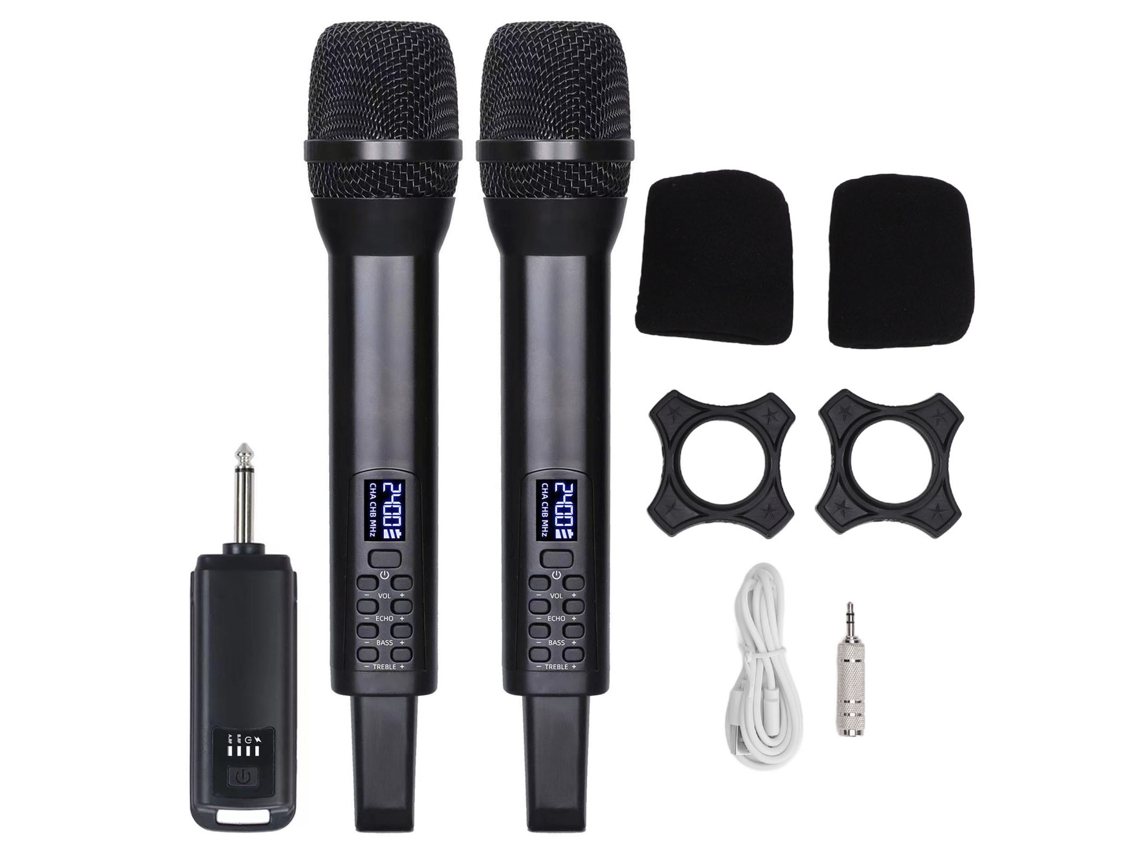 Micrófono Bluetooth Dinámico Recargable Profesional Para Karaoke Y Canto En Escenarios, Con Batería De Larga Duración.